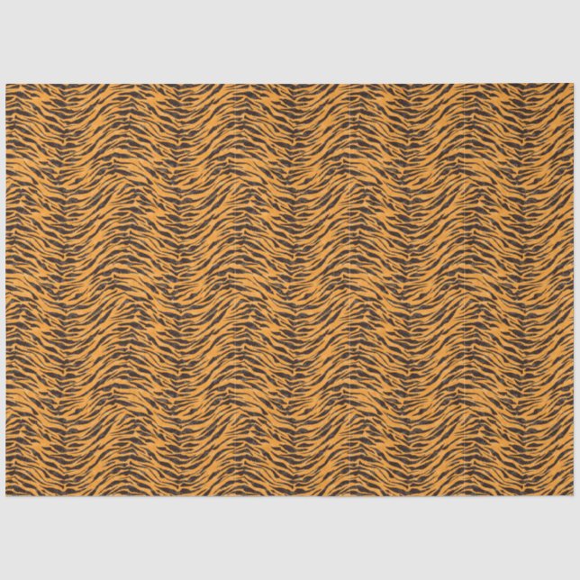 Tiger-Fell, Tiger-Haut, Tierhautmuster Seidenpapier (Vorderseite)