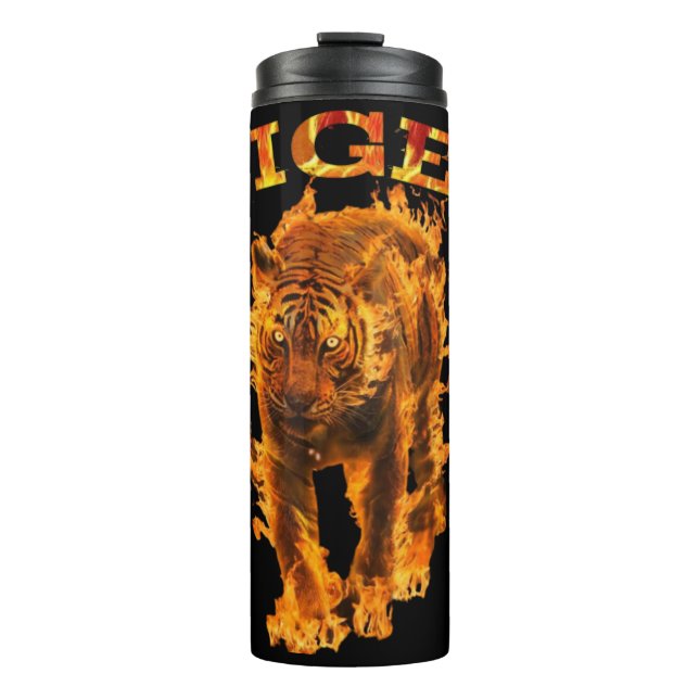 Tiger Feuerbrand. Thermosbecher (Vorderseite)
