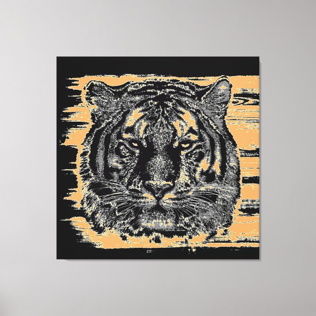 Tiger Fine Art 2 Wrapped Leinwand (Vorderseite)