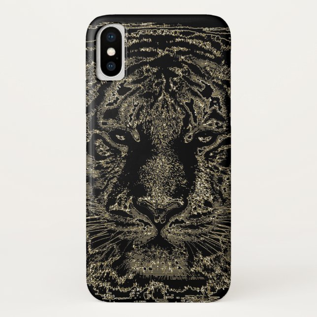 Tiger Fine Art Case-Mate iPhone Hülle (Rückseite)