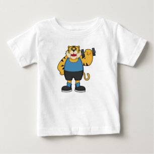 Tiger Fitness Dumbbell Baby T-shirt