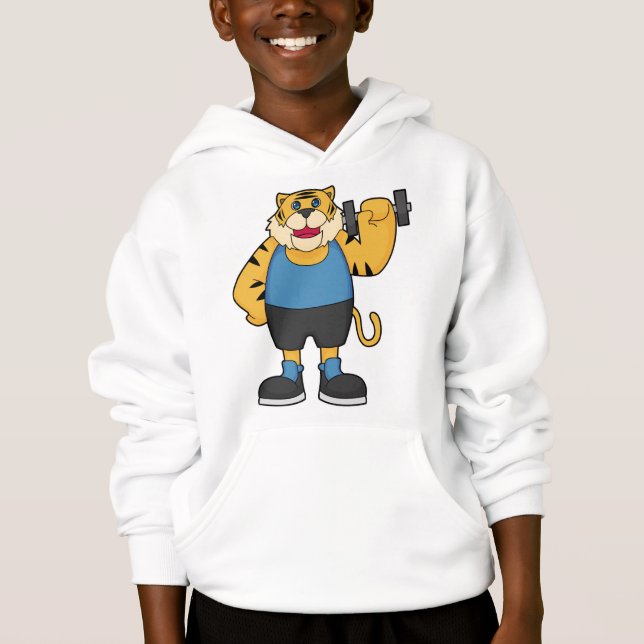 Tiger Fitness Dumbbell Hoodie (Vorderseite)