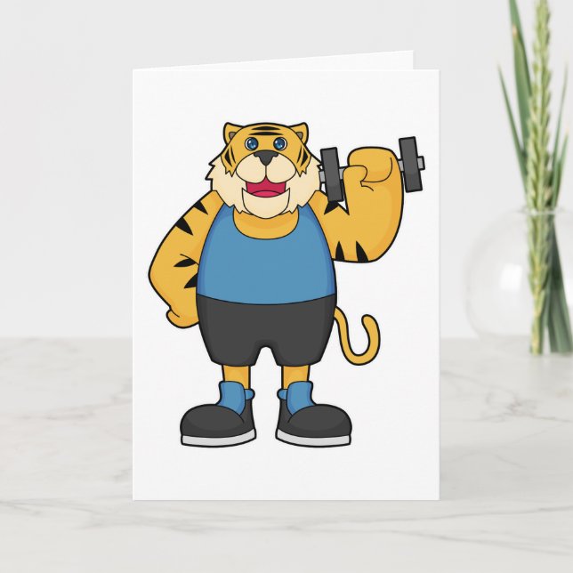Tiger Fitness Dumbbell Karte (Vorderseite)