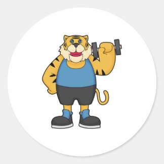 Tiger Fitness Hantel Runder Aufkleber