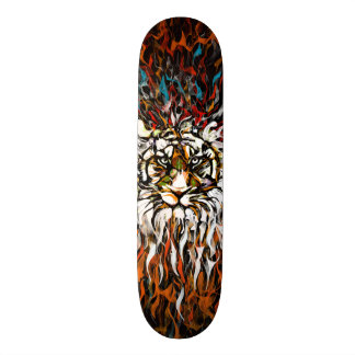 Tiger-Flammen Skateboard