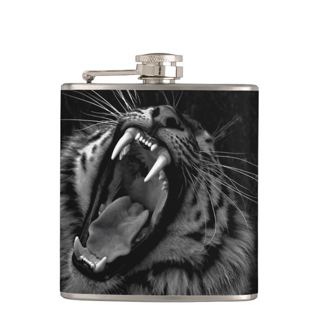 Tiger-Flasche Flachmann (Vorderseite)