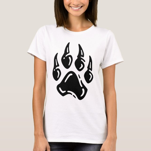 Tiger Footprint T-Shirt – Wildlife Graphic Tee (Devant)
