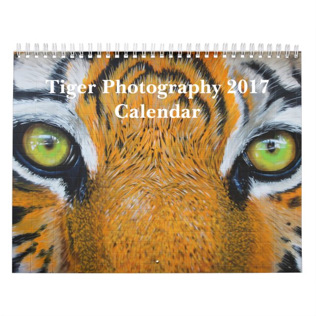 Tiger Fotografy Wild Animal 2017 Kalender (Titelbild)
