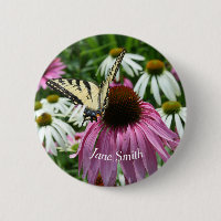 Tiger Frack Butterfly Conflower Button Button