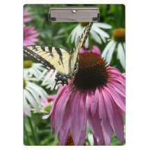 Tiger Frack Butterfly On Blume Clipboard