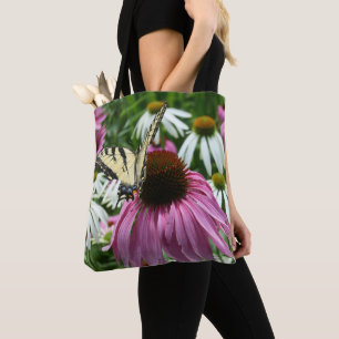 Tiger-Frack-Schmetterling auf dem Konflower-Tag Tasche
