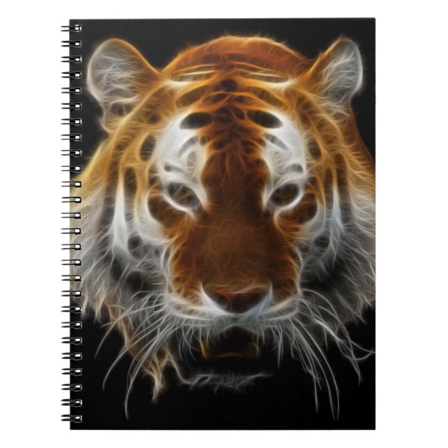 Tiger-Fraktal Notizblock (Vorderseite)
