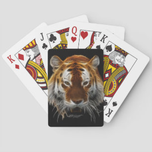 Tiger-Fraktal Spielkarten