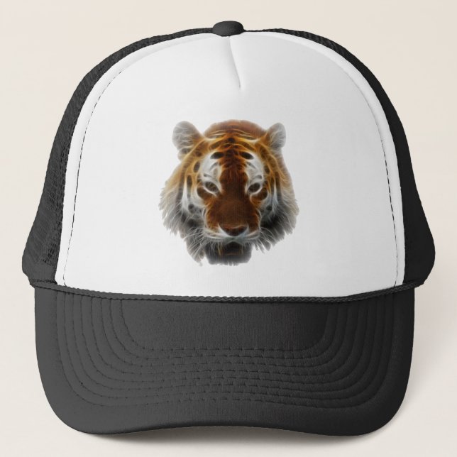 Tiger-Fraktal Truckerkappe (Vorderseite)