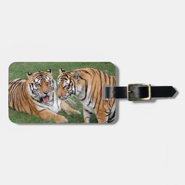 Tiger Friends-009 Gepäckanhänger (Vorderseite horizontal)