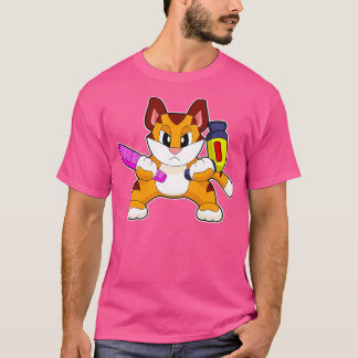 Tiger Friseur Comb Haartrockner T-Shirt