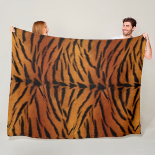 Tiger Fur Fleecedecke