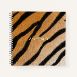 Tiger Fur Realistischer Tierdruck Personalisiert Notizbuch