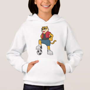 Tiger-Fußball-Fußball Hoodie