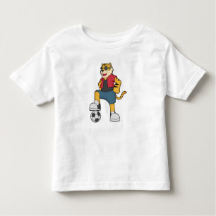 Tiger-Fußball-Fußball Kleinkind T-shirt