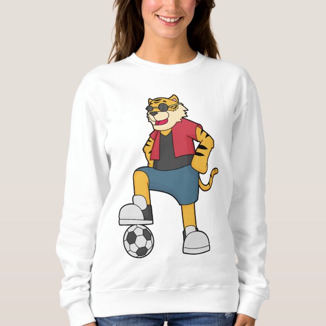 Tiger-Fußball-Fußball Sweatshirt (Vorderseite)