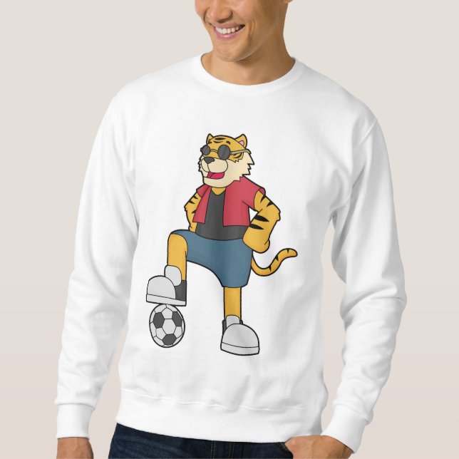Tiger-Fußball-Fußball Sweatshirt (Vorderseite)
