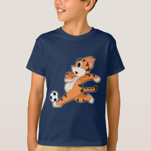 Tiger-Fußball-Fußball T-Shirt