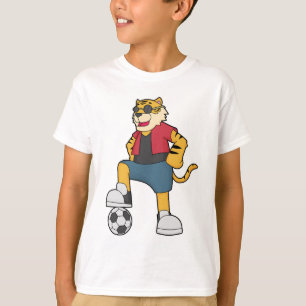 Tiger-Fußball-Fußball T-Shirt