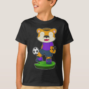 Tiger-Fußball-Fußball T-Shirt