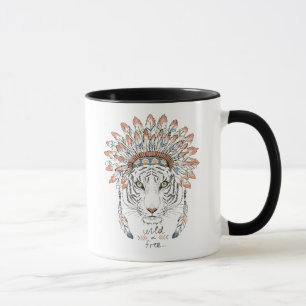 Tiger-gebürtiger Ureinwohner-Leiter Tasse