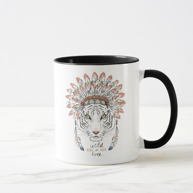 Tiger-gebürtiger Ureinwohner-Leiter Tasse (Rechts)