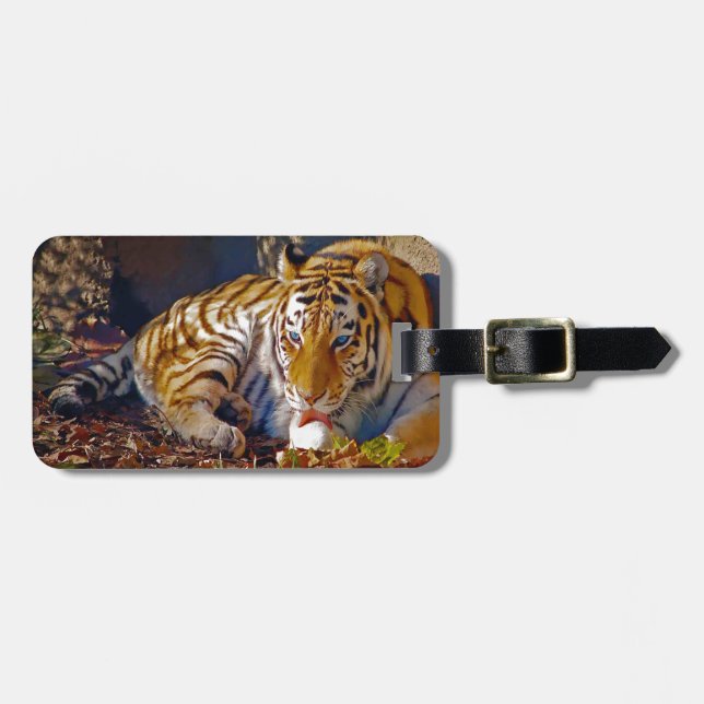 Tiger Gepäckanhänger (Vorderseite horizontal)
