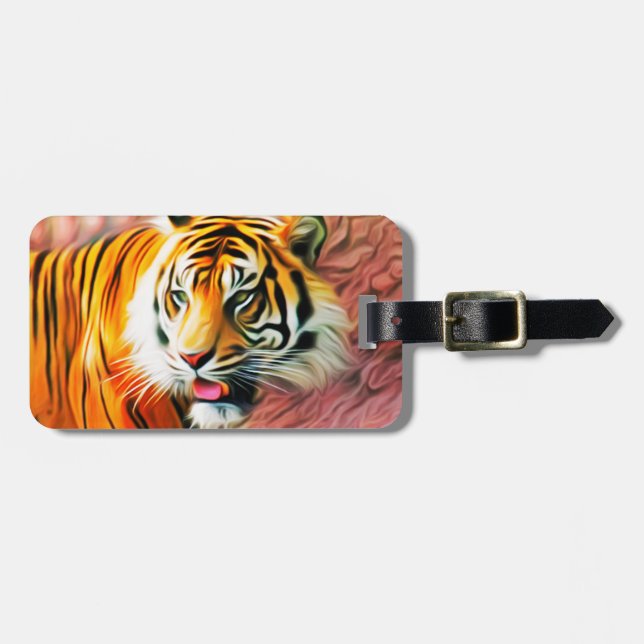 Tiger Gepäckanhänger (Vorderseite horizontal)