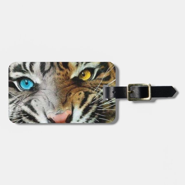 Tiger-Gepäckmarke Gepäckanhänger (Vorderseite horizontal)