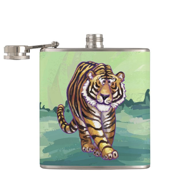 Tiger Geschenke & Accessoires Flachmann (Geöffnet)