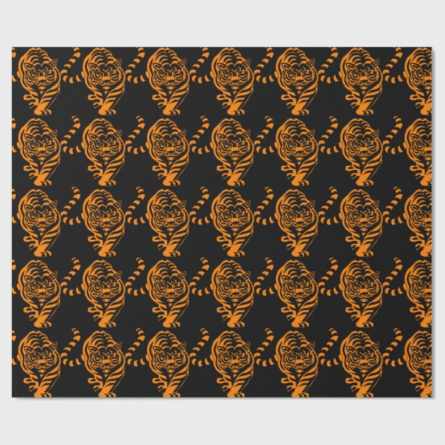 Tiger Geschenkpapier (Flach)