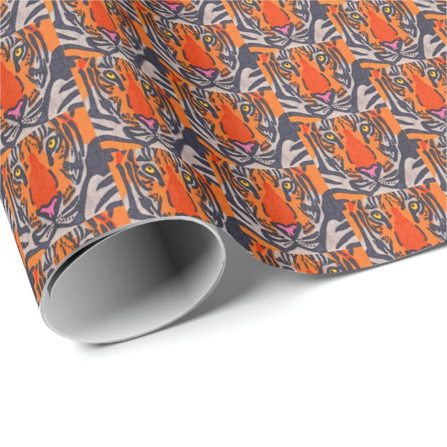 Tiger - Geschenkpapier (Rolleneckpunkt)