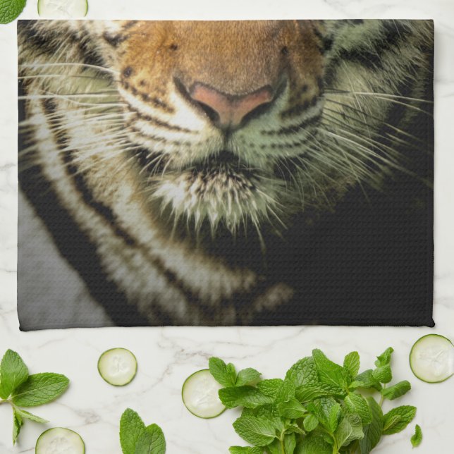 Tiger Geschirrtuch (Gefaltet)