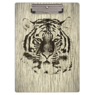 Tiger Gesicht #2 Klemmbrett
