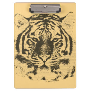 Tiger Gesicht #3 Klemmbrett