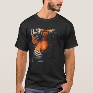 Tiger-Gesicht Katze Wildtier Safari Dschungel Port T-Shirt