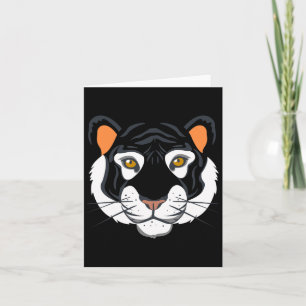 Tiger-Gesicht Kostüm Halloween, so tun, als wäre i Karte