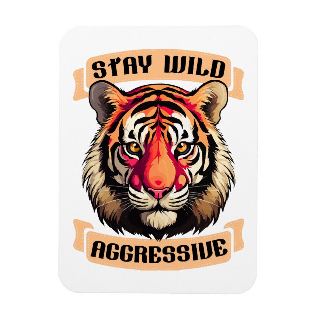 TIGER GESICHT MAGNET (Vertikal)