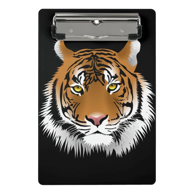 Tiger-Gesicht Mini-Clipboard Mini Klemmbrett (Vorderseite)