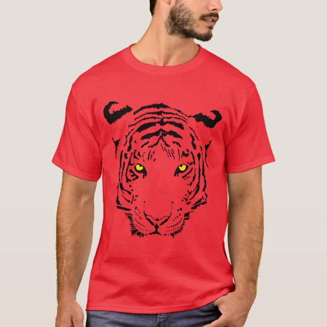 Tiger-Gesicht - Shirt (Vorderseite)