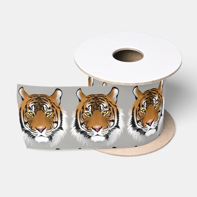 Tiger-Gesichtsband Satinband (Spule)