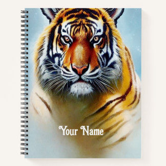 Tiger-Gesichtsmalerei - beeindruckende Artenvielfa Notizbuch