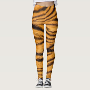 Tiger gestreifte Fell-Leggings Spaß und schnell Leggings