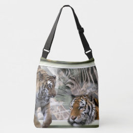 Tiger Giraffe Zebra Lovers Tragetaschen Mit Langen Trägern