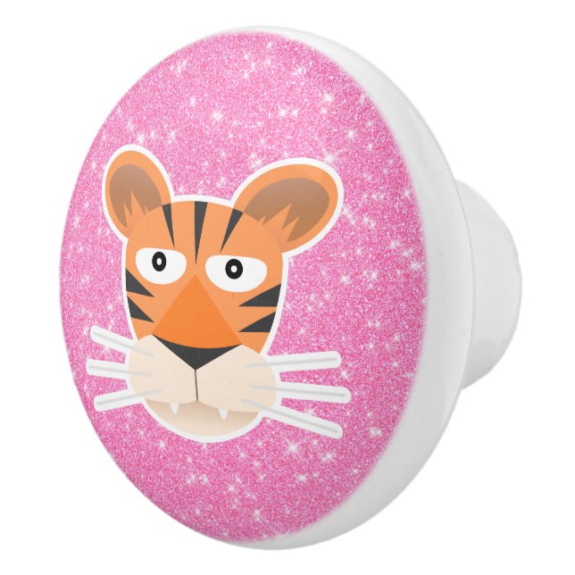 Tiger Glitzer Keramikknauf (Rechts)